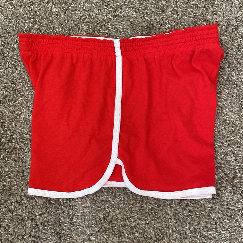 Soffe NWT classic red shorts cheer dance tumbling S (Junior)